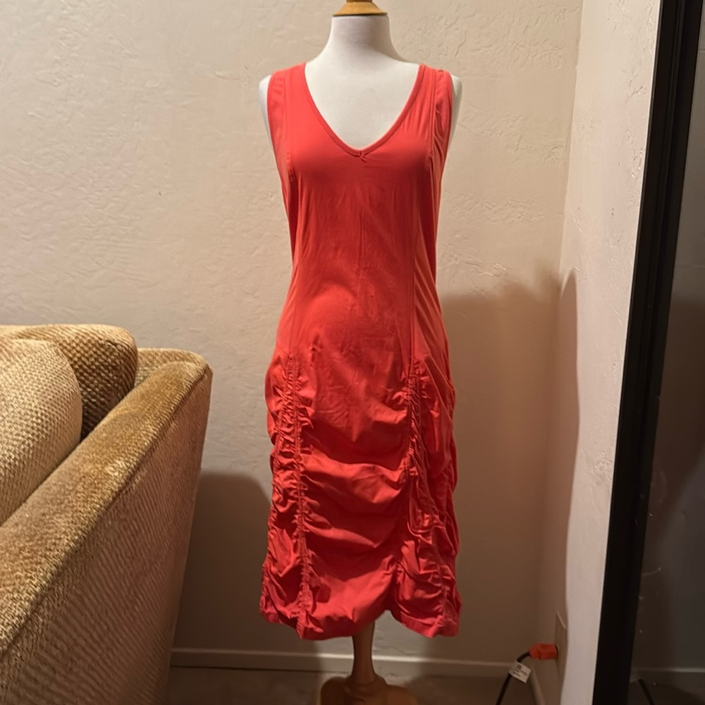 XCVI Contrast Cotton Midi Sleeveless Dress